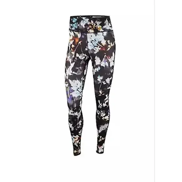 Nike One Women Leggings Large Floral Print Training Tight Dri-FIT NWT sz.XS - Picture 2 of 4